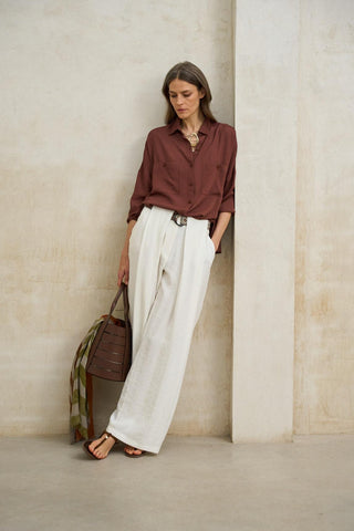 Camisola castanha Éline