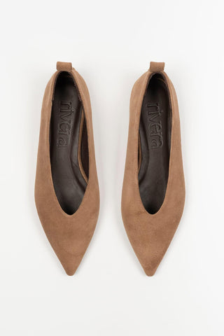 Wanda camel ballet flats