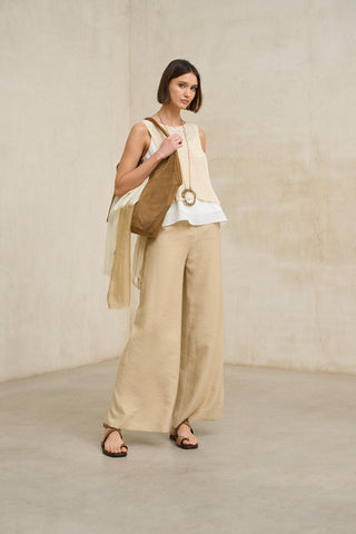 Elnara vest in ecru