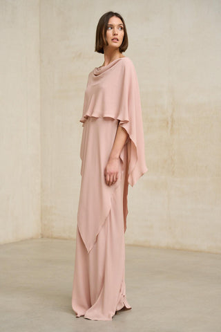 Vestido Kaedryn, rosa antigo