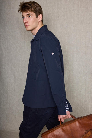 Camisa azul marino Koike