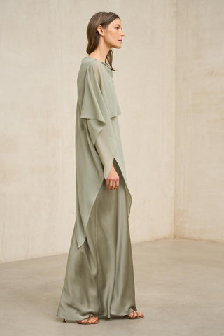 Vestido Kaedryn em verde sálvia