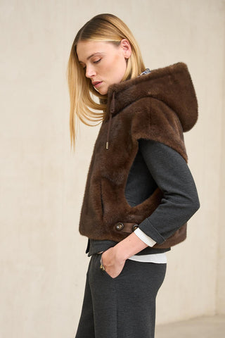 Brown Furbi vest