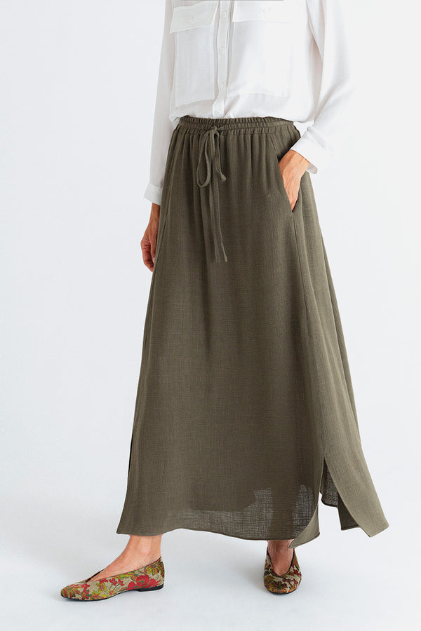 Luciana green skirt