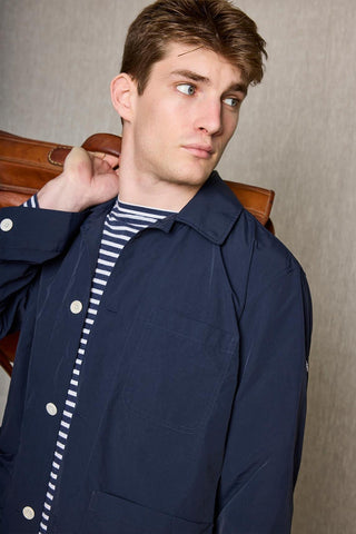 Camisa azul marino Koike