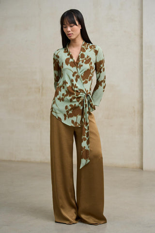 Calças Sway cor avelã