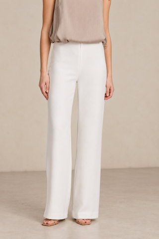 White palazzo pants
